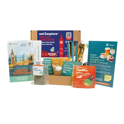 Vista 20 de eat2explore Kit de cocina global para adultos, recetas auténticas, especias esenciales y maridajes de bebidas, perfecto para citas nocturnas