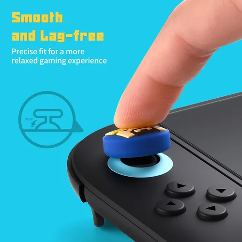 Vista 5 de Switch 2 Thumb Grips Caps Cute, Button Caps for Switch2/Pro Controller, FUNLAB Switch Joysticks Cap Silicone Analog Stick Cover, 4PCS Switch2 Button