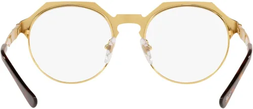 Vista 6 de Persol PO2488V - Marcos redondos para gafas graduadas Lente negrodoradoDemo
