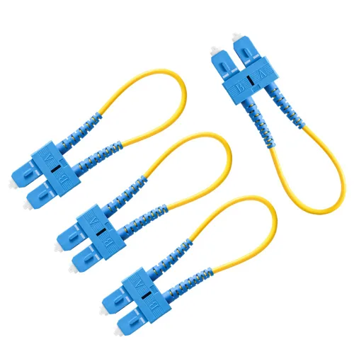 Vista 12 de GwliUni 4 unids OM3 Loopback Plug Tester Multimodo LC-UPC Fibra óptica Duplex Cable Adaptador 50/125