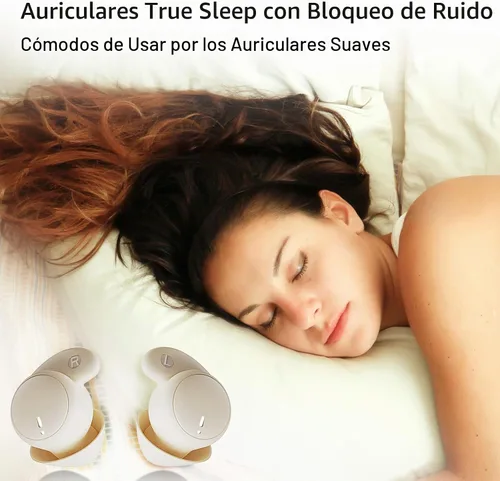 Vista 2 de IFECCO - Audífonos invisibles para dormir con Bluetooth 6.0, auriculares inalámbricos para dormir de lado, cómodo bloqueo de ruido, IPX6 impermeable