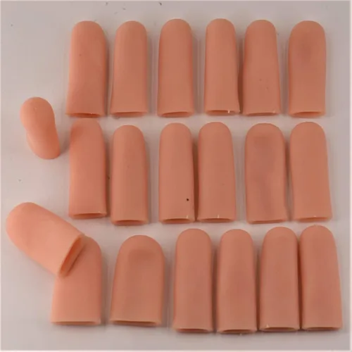 Vista 3 de Protectores de dedos [serie GEL-Grip] – [20 paquetes] 16 largos – 4 cortos para pulgares