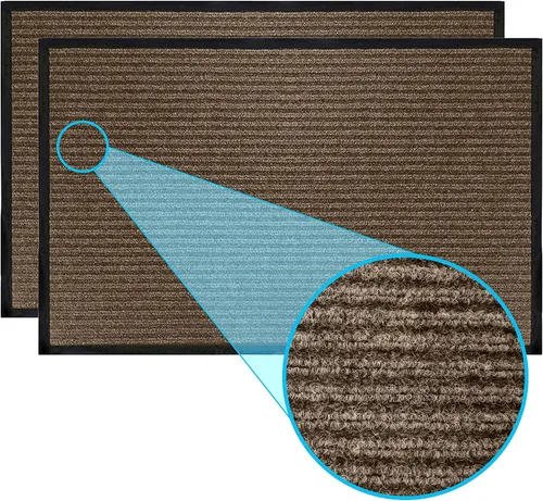 Vista 59 de LuxUrux Tapete de goma duradero para puerta, resistente, interior/exterior, fácil de limpiar, impermeable, patio, garaje, tapete comercial