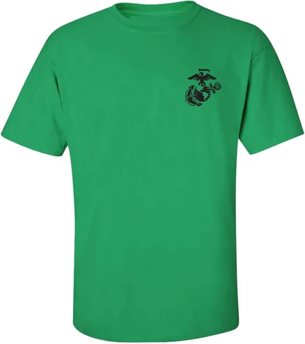 Vista 12 de zerogravitee Camiseta de manga corta para adulto con emblema de los marines Jaspeado oscuro