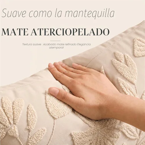 Vista 4 de BlissBlush - Funda de almohada lumbar decorativa de 12 x 20 pulgadas, funda de almohada de terciopelo beige neutro para sofá, sala de estar, cojín