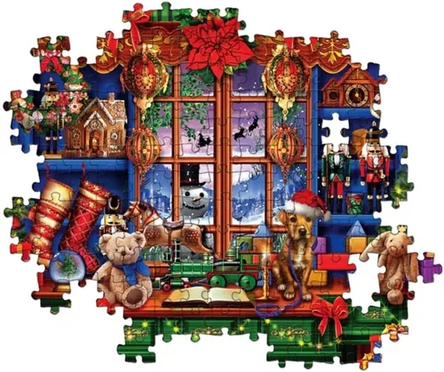 Vista 4 de Clementoni - 39581 - Colección de Navidad - Ye Old Christmas Shop - Rompecabezas para adultos de 1000 piezas, rompecabezas de Navidad - Hecho