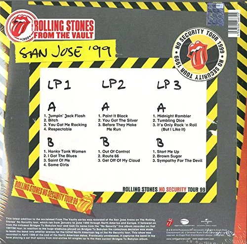 Vista 2 de The Rolling Stones - From The Vault No Security. San Jose '99