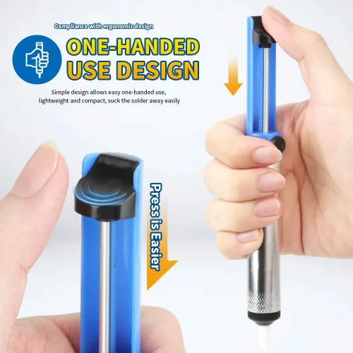 Vista 4 de Teenitor Soldadura Soldador Desoldador Bomba de Vacío Herramienta de Eliminación de Soldadura 3pcs/Pack Bomba de Desoldadura Herramienta de Soldadura