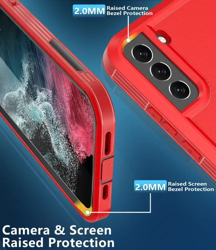 Vista 3 de Funda para Samsung Galaxy S22, [protector de pantalla integrado] [a prueba de golpes] [a prueba de caídas] Samsung S22, protección de grado militar