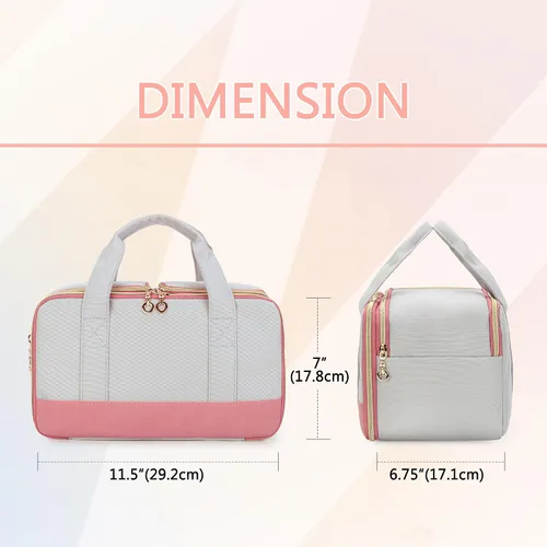 Vista 6 de Damero Bolsa de extractor de leche portátil con divisor desmontable, solo bolsa Wearable Pump Bag Compatible with Elvie, Willow, Momcozy, Most