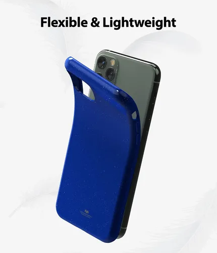 Vista 4 de GOOSPERY Pearl Jelly - Funda delgada de goma para Apple iPhone 11 Pro Max (6.5 pulgadas) (azul marino)