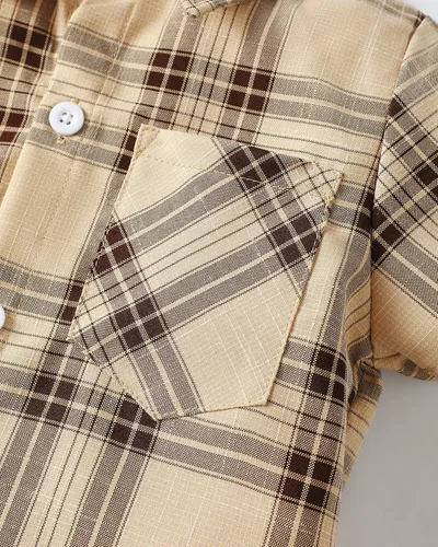 Vista 23 de Conjunto de ropa de verano para bebé y niño, camiseta de manga corta de algodón, pantalones cortos de dinosaurios, conjunto de ropa para niño