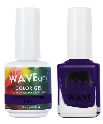 Vista 194 de WAVEGEL - Juego dúo de gel y esmalte de uñas a juego - Colección Simplicity - #P109 Blizzard I 0.5 onzas