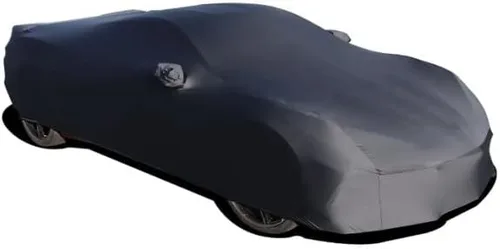 Vista 2 de C8 Corvette - Funda elástica para interior de automóvil de satén negro ónix de alta gama, ajuste personalizado, se adapta a: todas las corbetas C8
