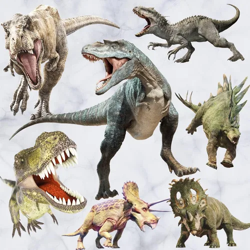 Vista 10 de Kiddale Calcomanías de pared de dinosaurio, calcomanías de arte extraíbles para decoración del hogar 11pcsa