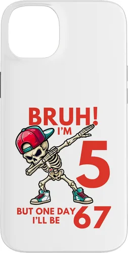 Vista 15 de Bruh I'm 5 But One-Day I'll Be 67 Retro 5th Birthday Kids Case for iPhone 17