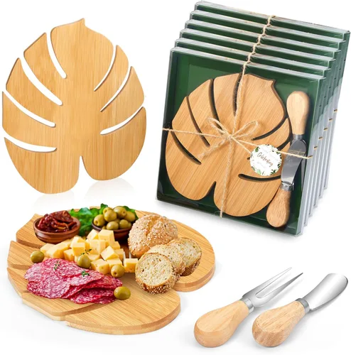 Vista 9 de Ziliny - Juego de 1 tabla de charcutería de hoja de palma hawaiana