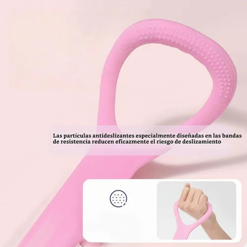 Vista 3 de 3 bandas de resistencia de figura 8, banda elástica para fitness