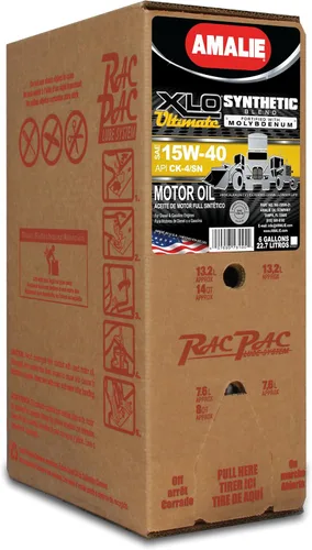 Vista 13 de Amalie Super XLO Ultimate 5W-40 Aceite para motor completamente sintético con molibdeno resistente (160-60197-36) 1 galón, paquete de 4 Fabricado