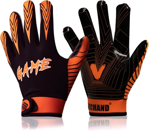 Vista 8 de Guantes de fútbol para niños jóvenes, guantes receptores transpirables antideslizantes para adolescentes, entrenamiento escolar