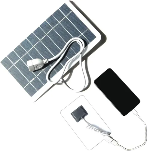Vista 8 de el panel solar portátil 2W, cargador de batería de la salida del Usb para el teléfono móvil