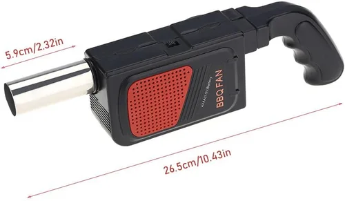Vista 7 de Zerodis Portátil de mano eléctrica barbacoa ventilador de cocina soplador de aire herramienta de fuelle de fuego para acampar al aire libre cocinero