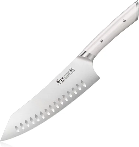 Vista 9 de Cangshan HELENA Series Cuchillo de chef forjado de acero alemán (negro, 8 pulgadas)