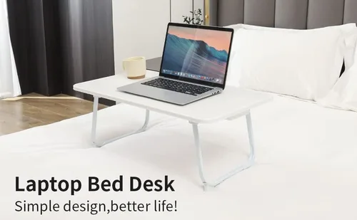 Vista 6 de 28 x 16 pies Mesa plegable extragrande para computadora portátil para cama, escritorio de piso, ideal para comer, estudio, uso de computadora