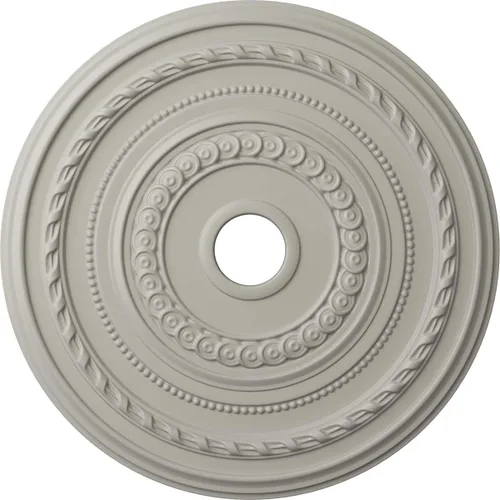 Vista 44 de Ekena Millwork CM25COFCS Cole Medallón de Techo, 25 3/8"OD x 3 3/8"ID x 1 3/8"P, pintado a mano Flash Cobre