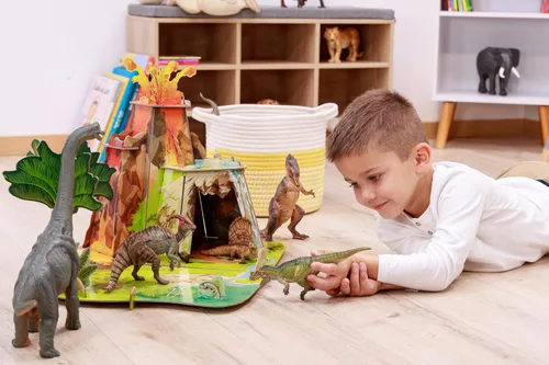 Vista 2 de Papo - Figura realista de dinosaurio Mosasaurus - A partir de 3 años - Colección Cretácico - Juego educativo dinosaurio marino depredador - Juguete