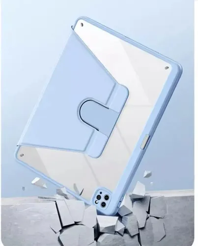 Vista 7 de Funda para iPad de 9ª/8ª/7ª generación con teclado de 10.2 pulgadas, cubierta inteligente giratoria con teclado Bluetooth magnético desmontable