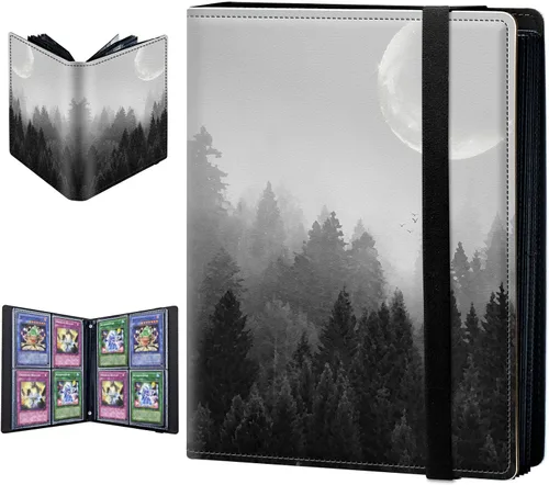 Vista 17 de Carpeta para tarjetas intercambiables, 4 bolsillos para tarjetas intercambiables, 160 bolsillos de doble cara, fundas para tarjetas