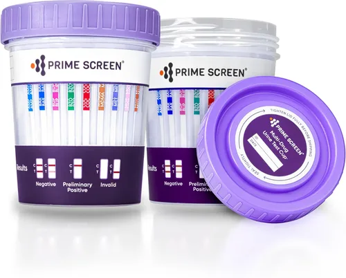 Vista 8 de Prime Screen -12 Panel Multi Drug Orine Test Compact Cup (THC 50, AMP, BAR, BUP, BZO, COC, mAMP/MET, MDMA, MOP/OPI, MTD, OXY, PCP) C-Cup-[1 unidad]