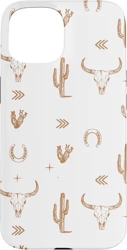 Vista 6 de Western Country - Carcasa para iPhone 17, diseño de calavera de toro sureño