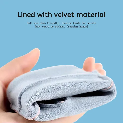 Vista 4 de Guantes de invierno cálidos para niños, ligeros, impermeables y antideslizantes, para ciclismo, patinaje sobre hielo, senderismo, nieve, niños