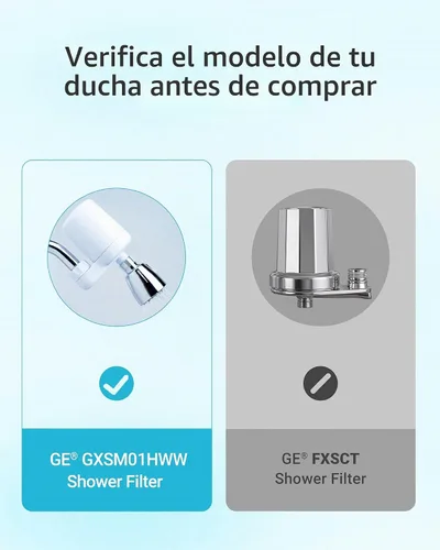 Vista 3 de AQUA CREST Reemplazo del filtro de ducha FXSCH para GE® FXSCH
