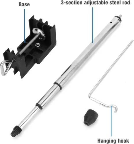 Vista 5 de Percha de eje flexible giratoria de 360 grados, amoladora giratoria de 360 grados, soporte de suspensión de herramientas giratorio, amoladora