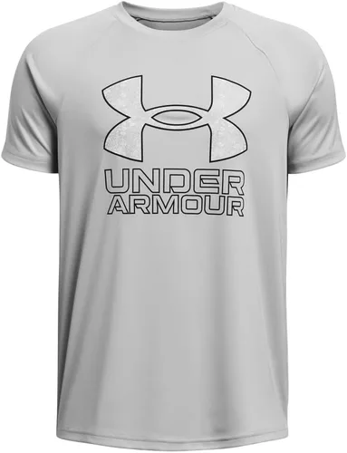 Vista 53 de Under Armour Camiseta de manga corta Tech Hybrid con estampado para niños