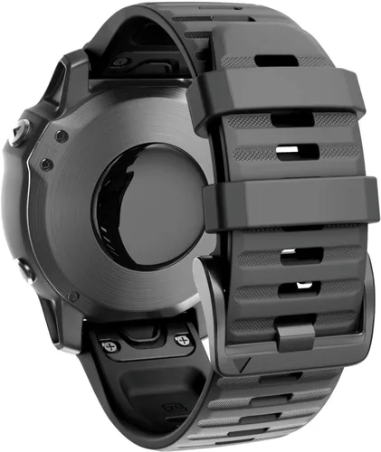 Vista 16 de ANCOOL Compatible con banda Fenix 6X/7X de 26mm Quickfit, correa de silicona suave de repuesto para relojes inteligentes Fenix 5X/Fenix 8 de Verde