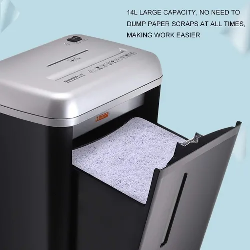 Vista 5 de Trituradora de papel microcortada Minute resistente, con tarjetas de CD/crédito, capacidad de trituración de 5 hojas