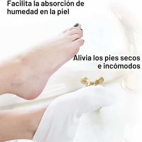Vista 2 de Eurow Calcetines hidratantes de terapia de algodón y elastano para suavizar los pies secos, hidratación profunda y tratamiento de cuidado de la piel