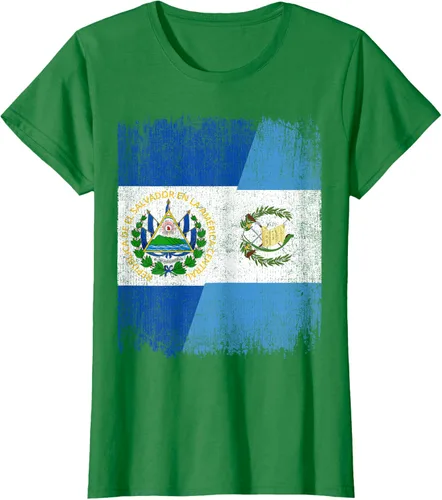 Vista 31 de Camiseta Half El Salvador Bandera de Guatemala con raíces guatemaltecas