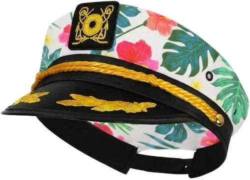 Vista 9 de dodowin Sombrero de capitán marinero para hombres y mujeres adultos