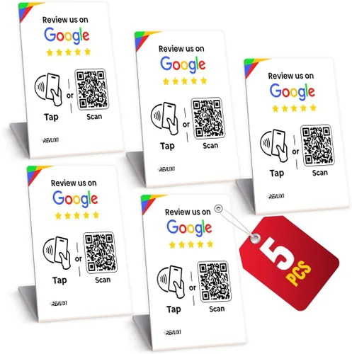 Vista 14 de Soporte para reseñas de Google - Incrementa reseñas con soporte reutilizable para tarjeta de reseña de Google y soporte para código QR - Sin