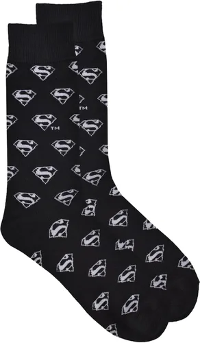 Vista 2 de Superman Classic Logo Crew Calcetines, Negro (43SP021MCCZA-BLK), Negro