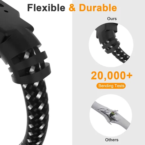 Vista 6 de Compatible with Oculus Quest 2 Link Cable, Fast Charging High Speed Data Transfer Durable Nylon Braided USB A to USB C 3.2 Gen1 Cord for VR Headset
