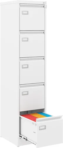Vista 15 de Archivador de 2 cajones con cerradura, archivador vertical móvil para colgar carpetas tamaño A4/carta/legal, debajo del escritorio, pequeños