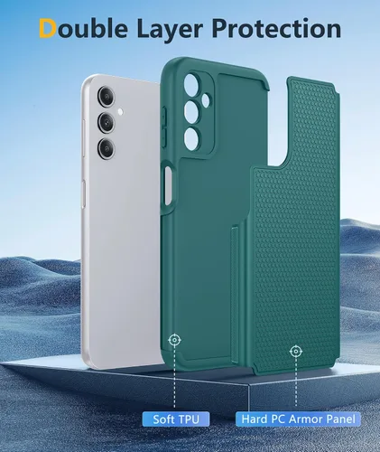 Vista 224 de FNTCASE Funda para iPhone 17 Pro: Fundas delgadas translúcidas de color azul claro compatibles con MagSafe, protección completa de la cámara
