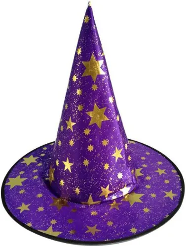 Vista 6 de HIHCBF Disfraz de bruja para niñas con sombrero de bruja, calabaza fantasma, calavera, estampado, cosplay