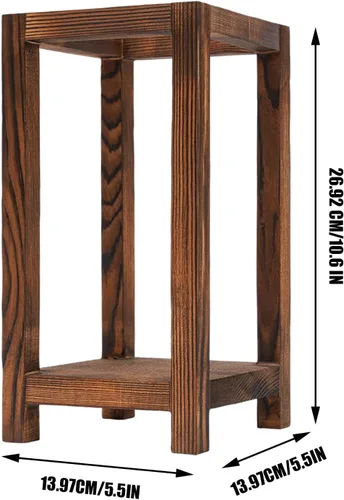 Vista 8 de Portavelas de madera, 12 piezas de centro de mesa de madera para boda, decoración rústica de mesa de boda, decoración de granja, regalo de boda